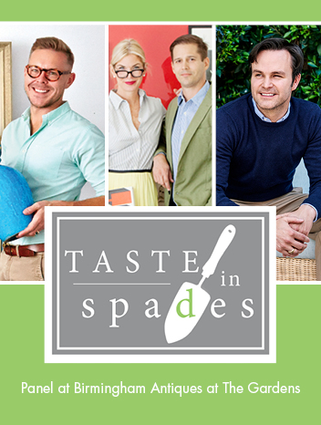 Promo Image for Taste in Spades Design Panel at Birmingham Antiques at The Gardens